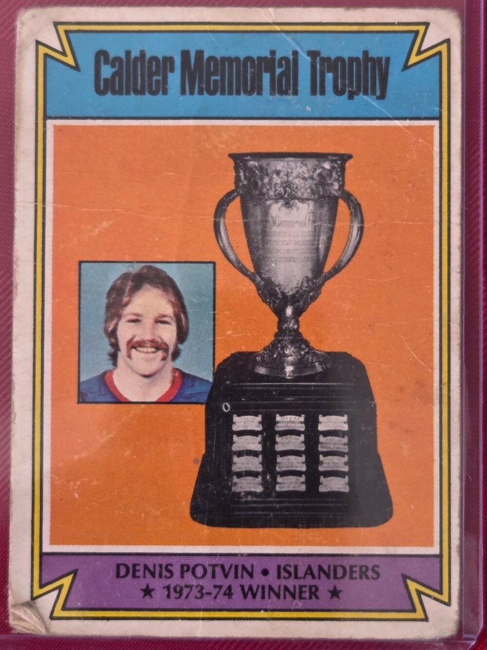 RARE, VINTAGE, 1974 OPEE CHEE, CALDER MEMORIAL TROPHY HOCKEY CARD!!!